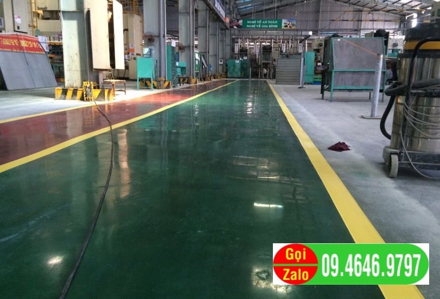 Dịch vụ nhuộm màu sàn bê tông nhà xưởng