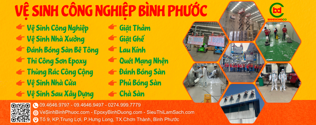 Vệ sinh công nghiệp Bình Phước